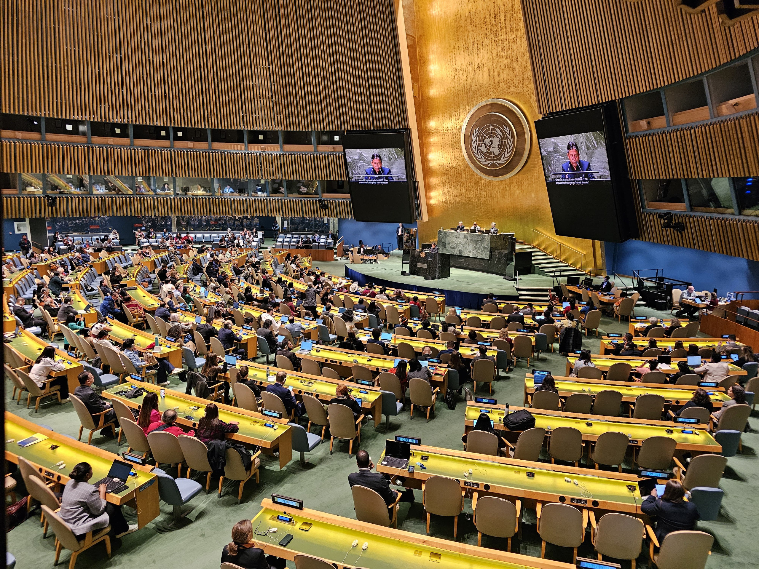 Choquehuanca denuncia en la ONU que operadores políticos bloquean los derechos de la Madre Tierra