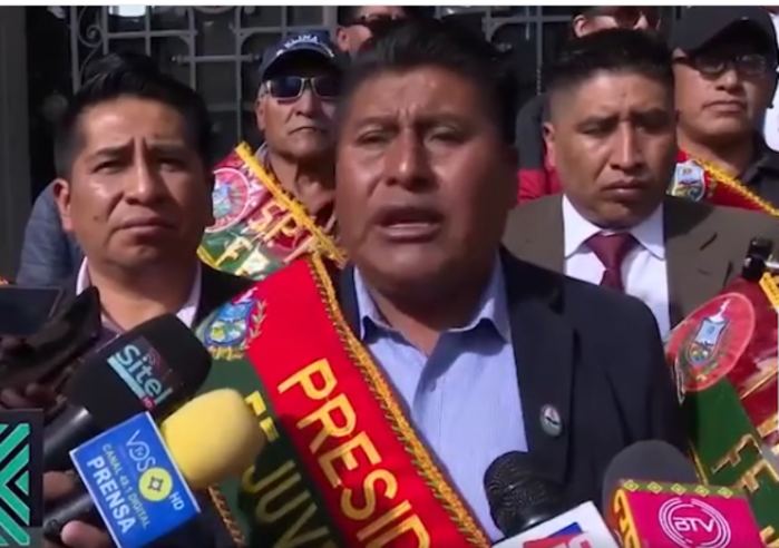 Fejuve La Paz inicia proceso legal contra el alcalde Arias por no informar sobre crédito de Bs 175 millones