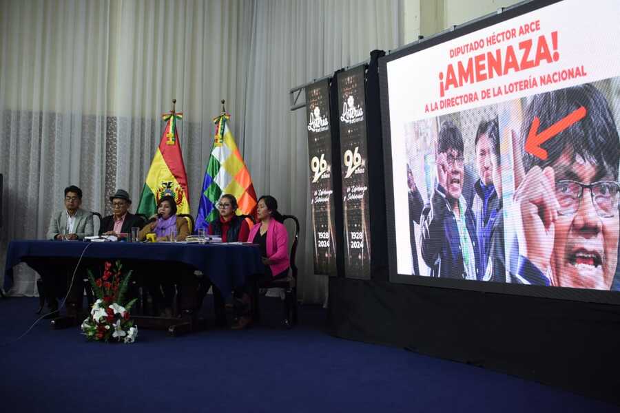 Directora de la Lotería desmiente denuncias y acusa al diputado evista Arce por violencia política