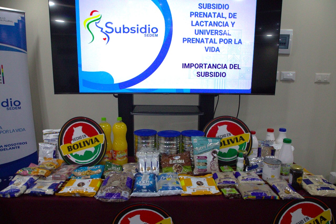 Disponen de Bs 1.023 millones para proveer alimentos al subsidio prenatal y de lactancia