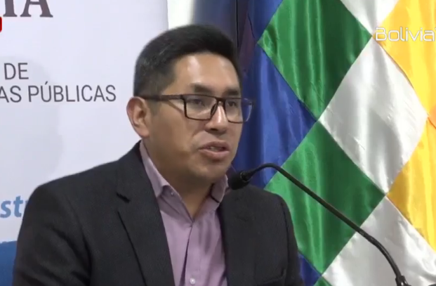 El viceministro de Presupuesto y Contabilidad Fiscal, Zenón Mamani. Captura.