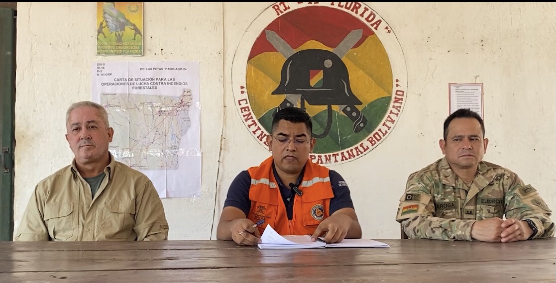 Defensa Civil reporta sofocación de incendio cerca a la comunidad La Petas en San Matías