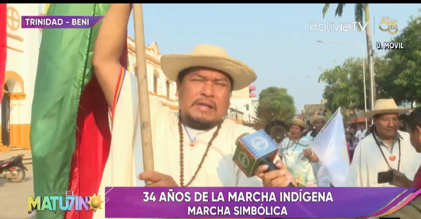 Pueblos indígenas de Beni conmemoran 34 años de la marcha por el “Territorio y la Dignidad”