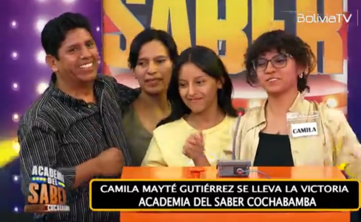 Camila Gutiérrez gana la Academia del Saber Cochabamba