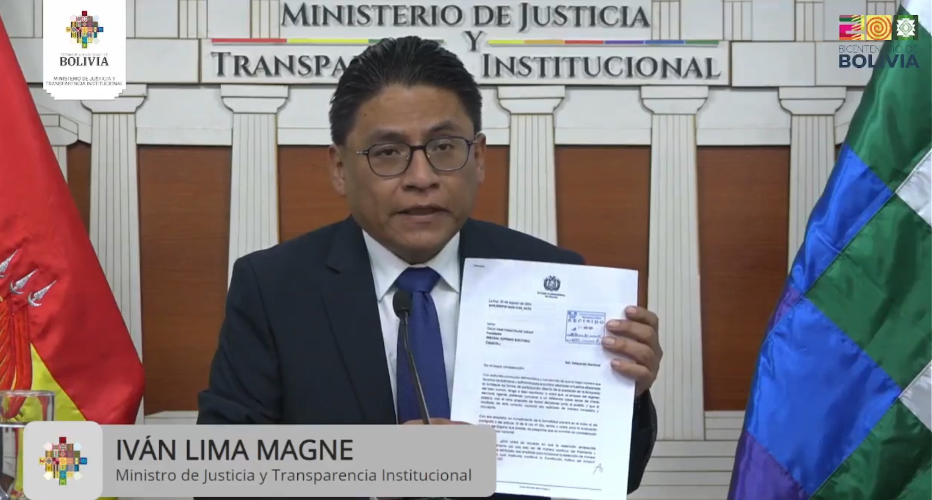Ministro Lima descarta que referéndum presidencial implique reforma constitucional y alerta de plazos ajustados