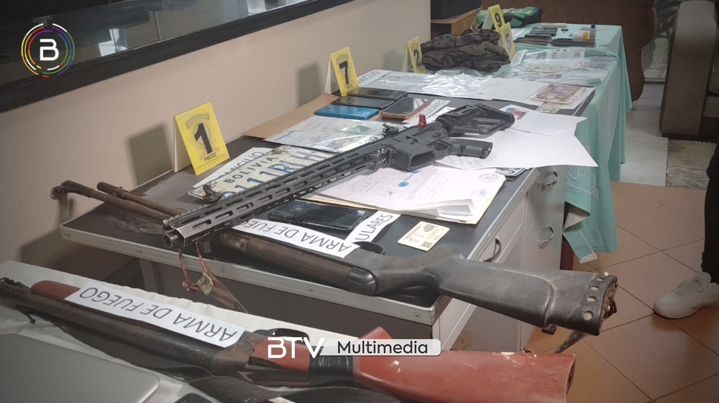 En el Chapare secuestran armas y detienen a 8 personas vinculadas a un secuestro y asesinato