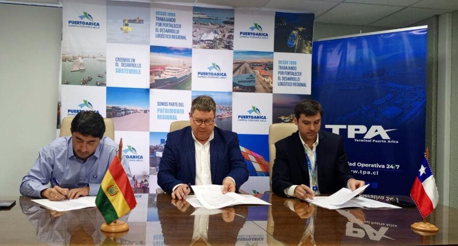 ASP-B y chilena EPA acuerdan descuento de 34% en tarifas de movimiento de carga en el puerto de Arica