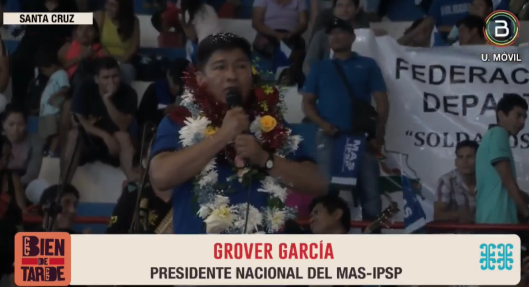 Presidente del MAS lidera primer acto masivo en Santa Cruz y asegura que responderá a sus detractores apoyando la construcción de una Bolivia industrial
