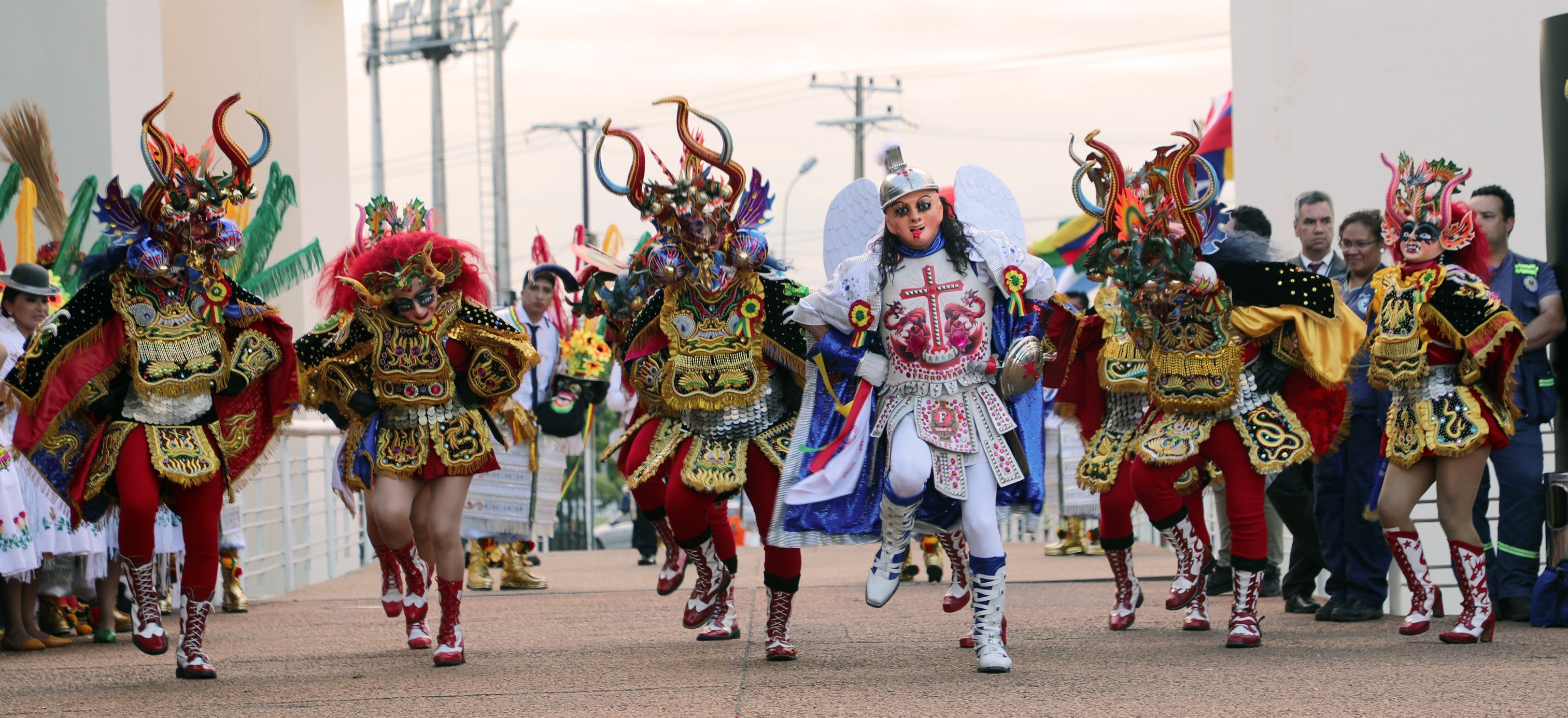 Presentación de la delegación boliviana en Asunción, Paraguay Foto: Ministerio de Culturas, Descolonización y Despatriarcalización