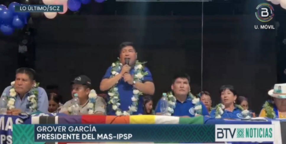 García lidera el ampliado del MAS en Santa Cruz yresalta que el Instrumento Político está fuerte 