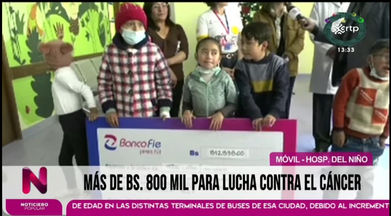 Campaña “caminando por la vida” beneficia a menores con cáncer del Hospital del Niño con más de Bs 812.000