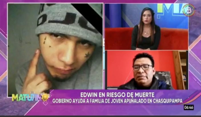 Gobierno cubre gasto de internación de joven apuñalado en Chasquipampa