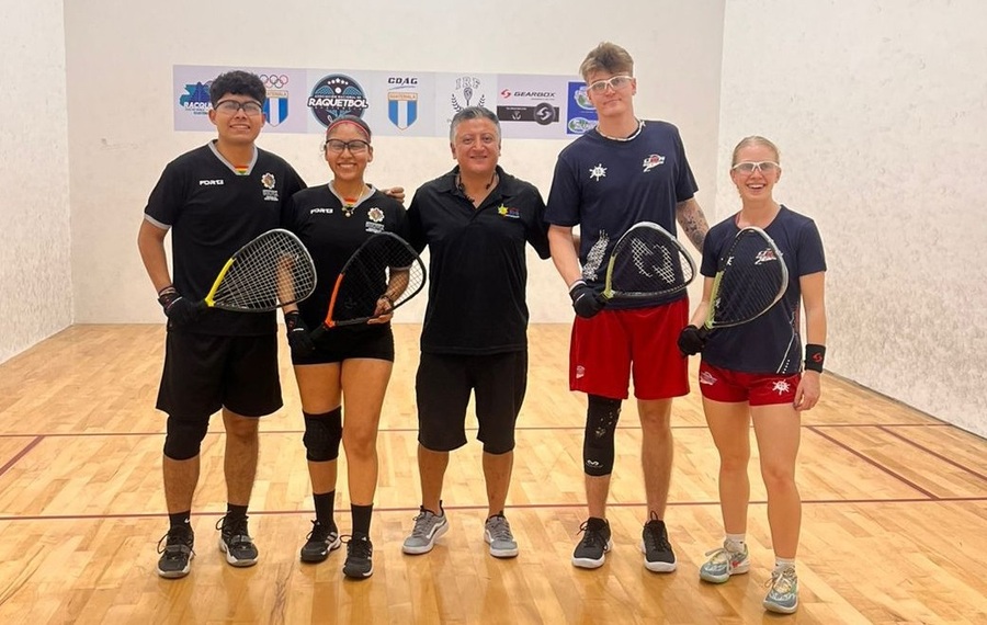 Bolivia arrasa en el Campeonato Mundial de Ráquetbol Junior en Guatemala