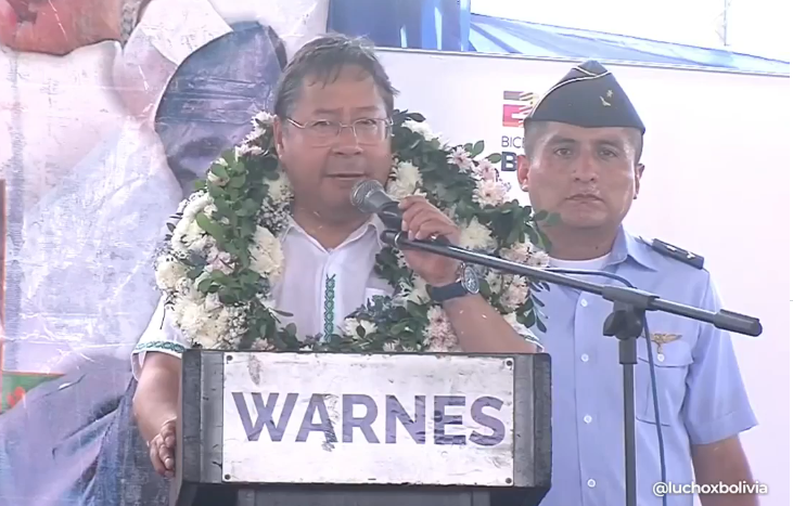 Arce inaugura unidad educativa “Marcelo Quiroga Santa Cruz” en Warnes