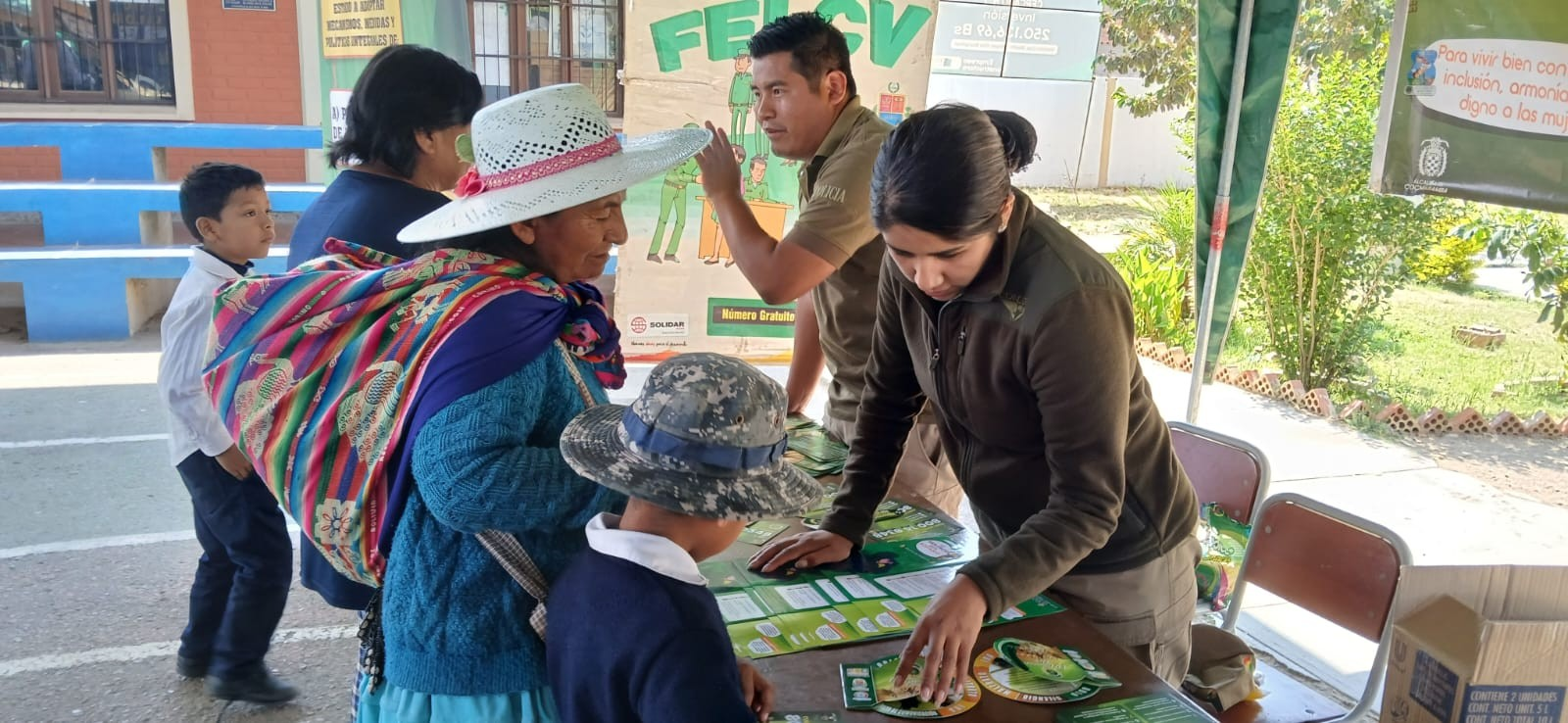 Campaña de prevención de violencia, Cochabamba. Foto: Felcv Bolivia