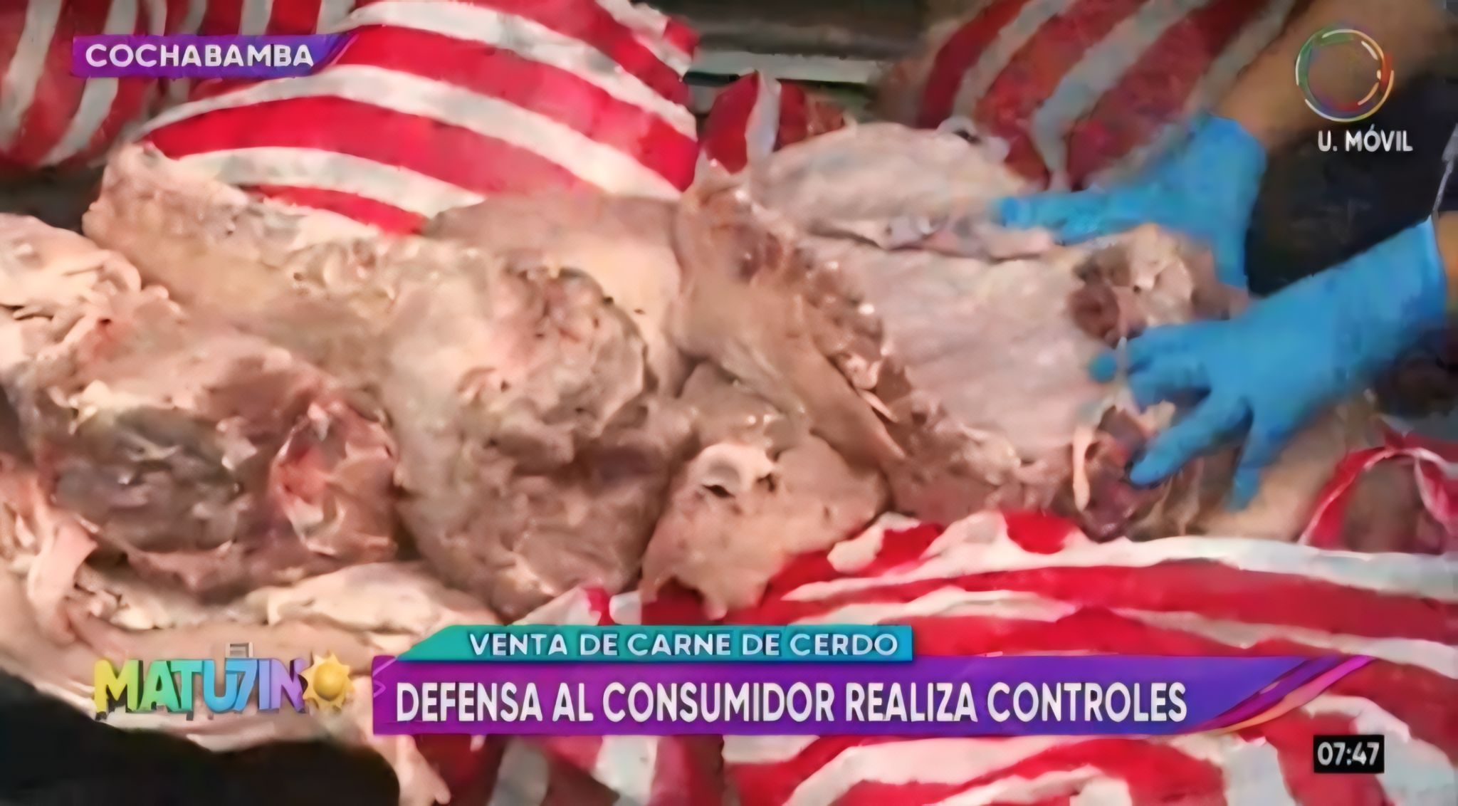 Decomisan 120 kilos de carne de cerdo en mal estado y 50 balanzas alteradas en operativos por Año Nuevo