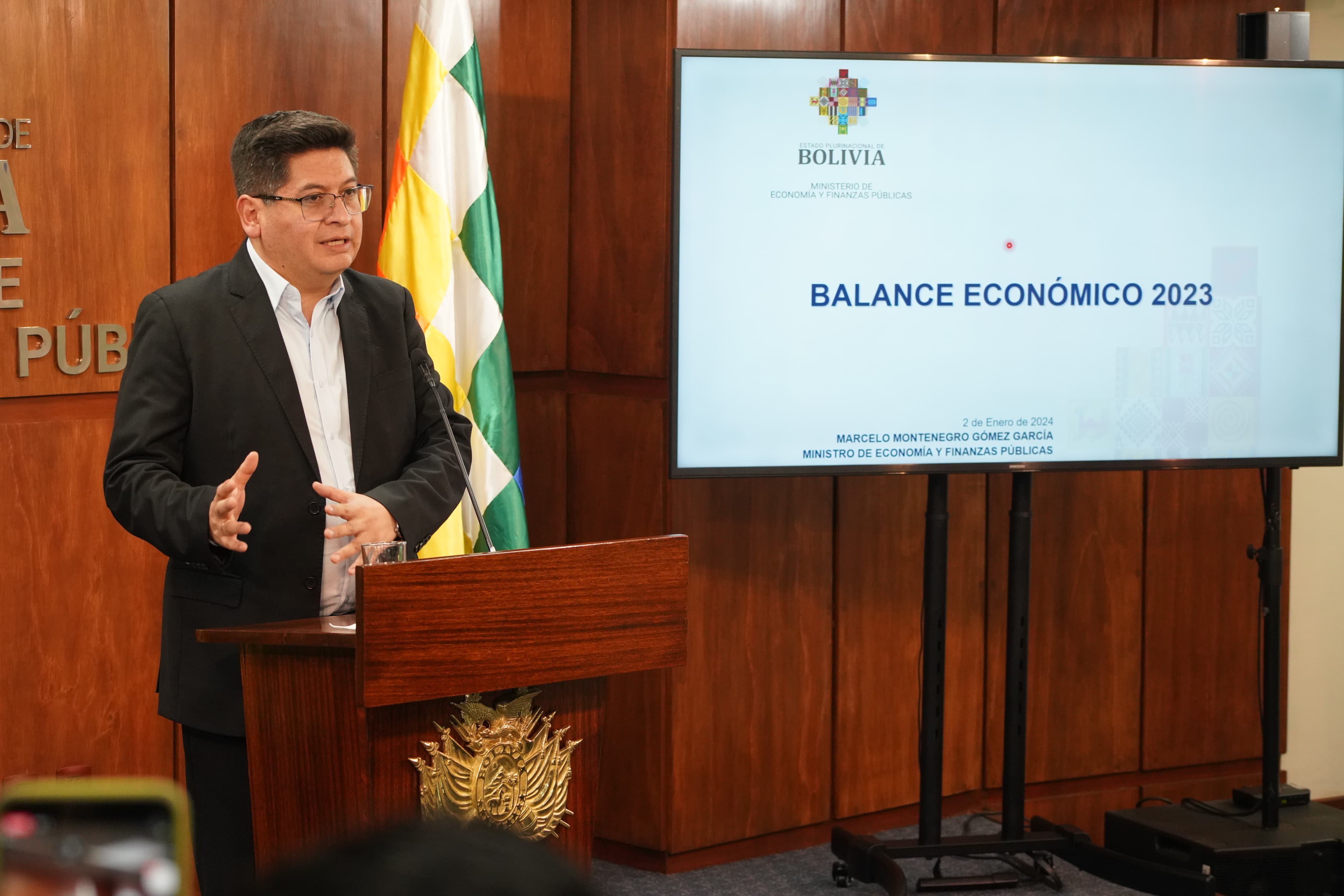 Gobierno destaca crecimiento y estabilidad de la economía boliviana en 2023 gracias a medidas oportunas