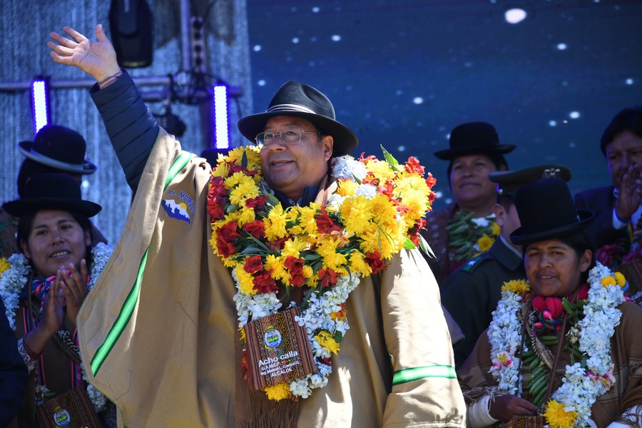 Presidente felicita a la provincia Murillo por su 186 aniversario y destaca su aporte en producción de alimentos 