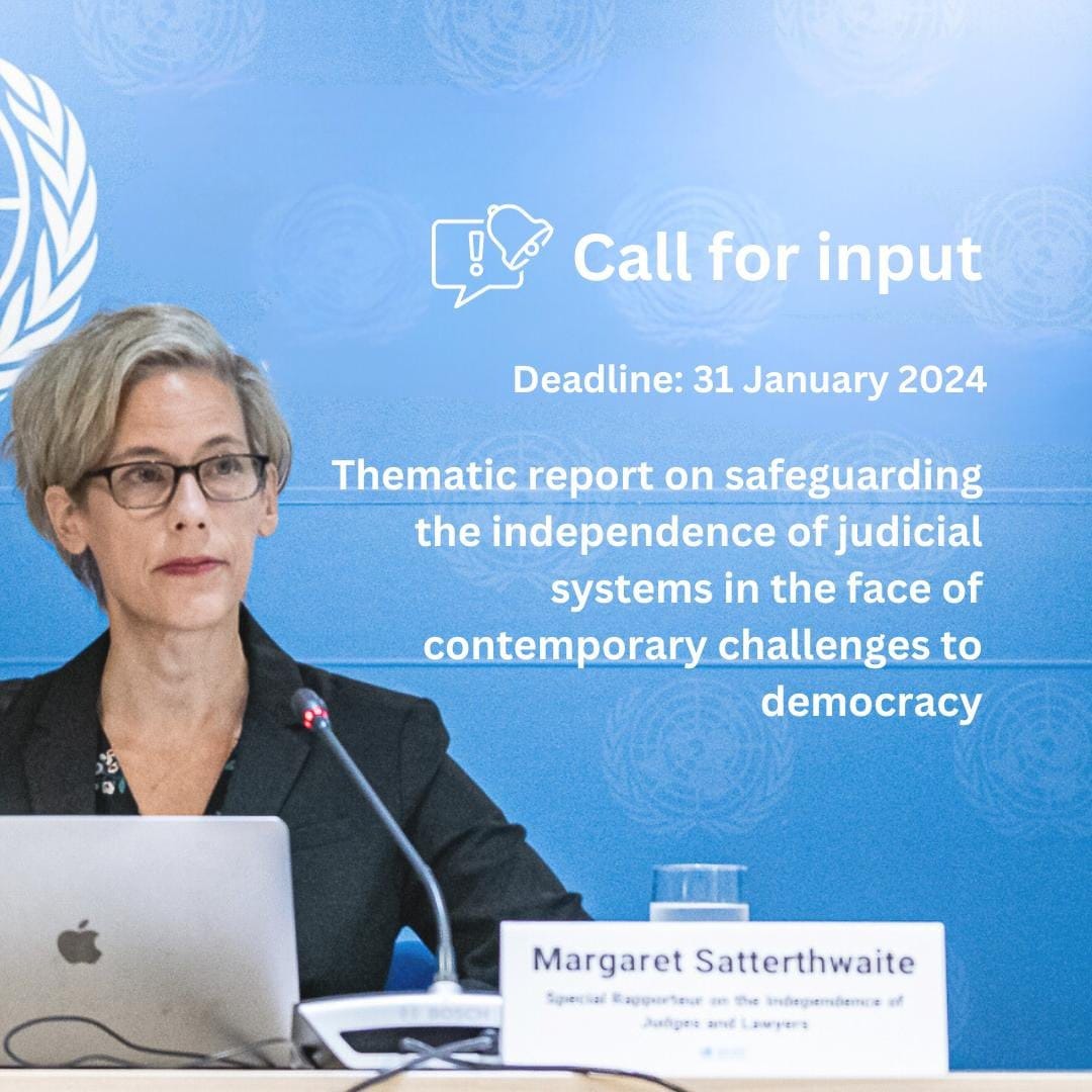 Experta de la ONU insta a la Asamblea Legislativa avanzar en la celebración de las elecciones judiciales