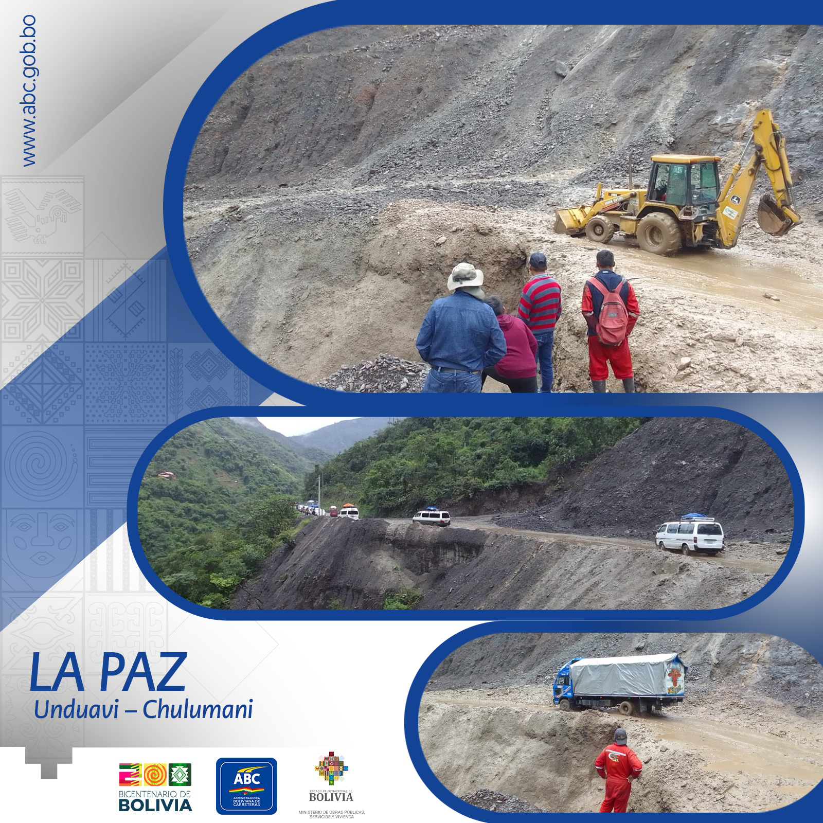ABC reporta que el tramo Unduavi-Chulumani se encuentra transitable 
