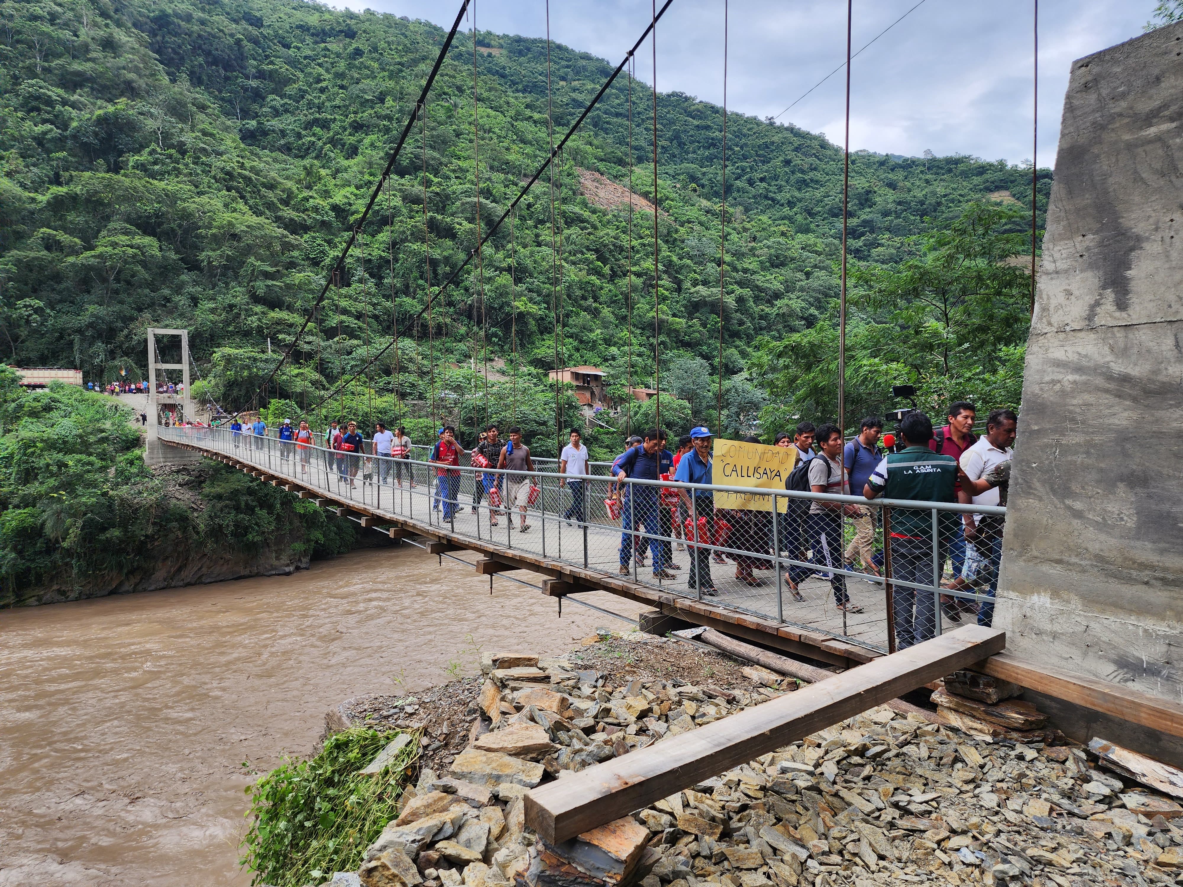 En La Asunta entregan puente peatonal en beneficio de 500 familias productoras de alimentos 