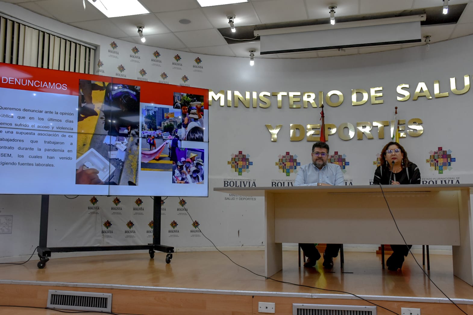 La viceministra Alejandra Hidalgo en conferencia de prensa. Foto: MinSalud.