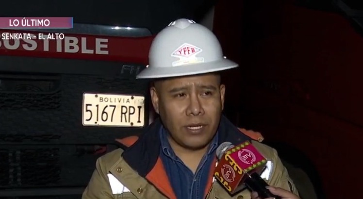 Gerente de Comercialización de Yacimientos Petrolíferos Fiscales Bolivianos (YPFB), Isaac Riveros. Foto captura de imagen de Bolivia Tv.