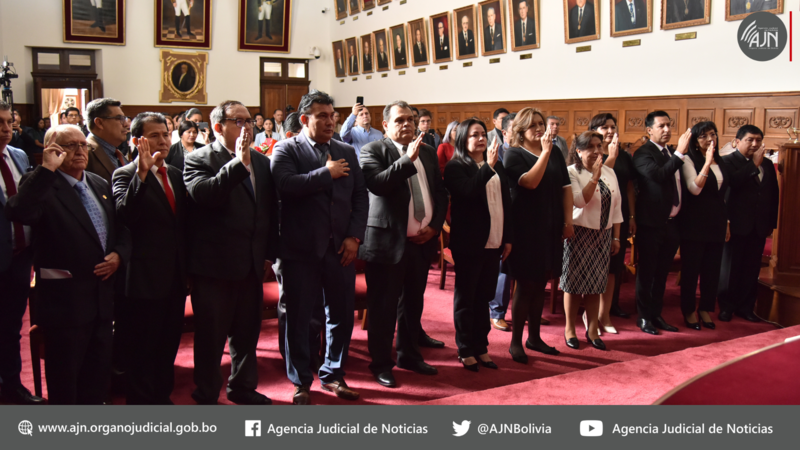 TSJ posesiona a 14 nuevos vocales en materia ordinaria para Cochabamba, Pando y Beni