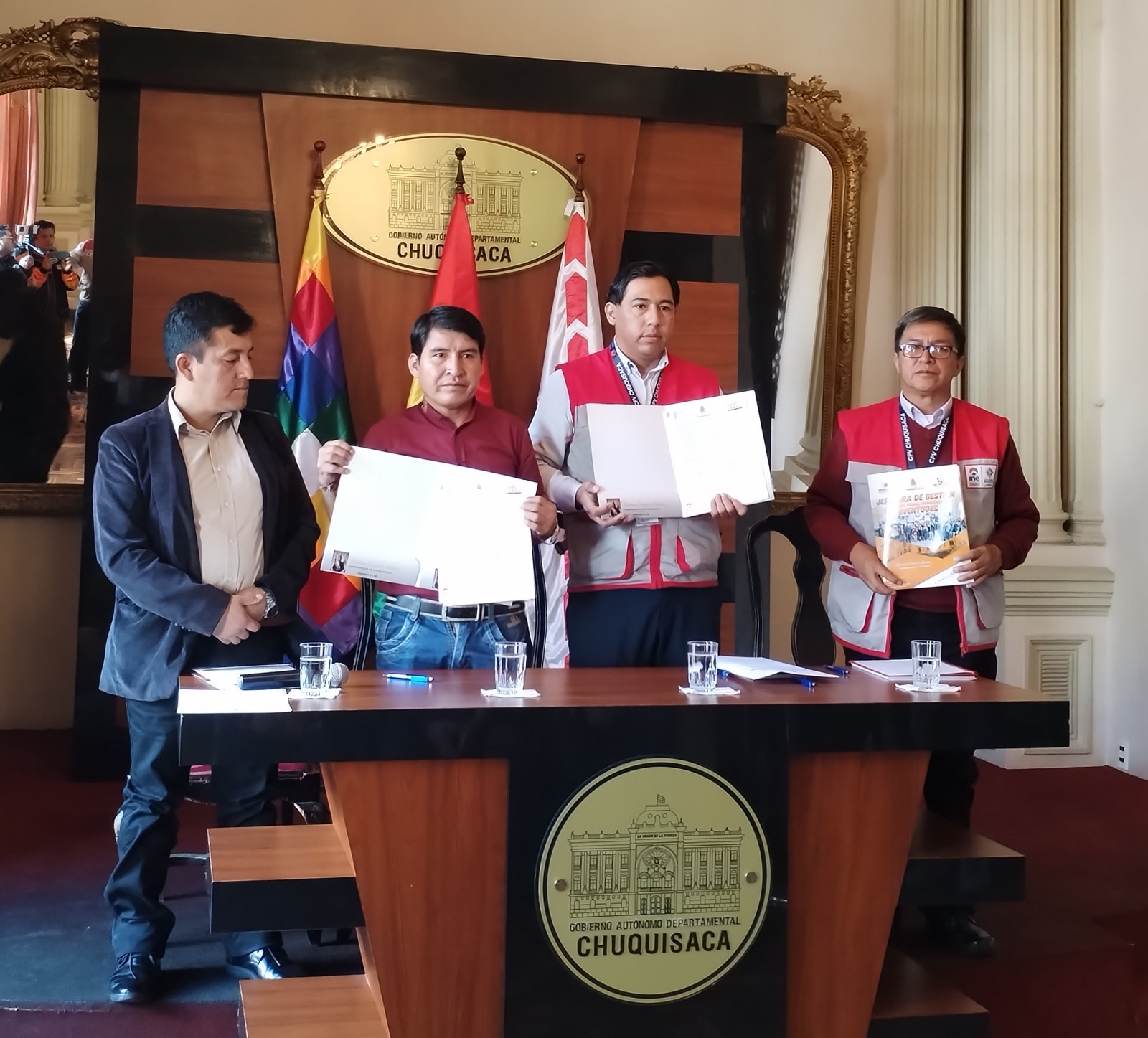 Gobernación de Chuquisaca compromete apoyo logístico para el censo de marzo