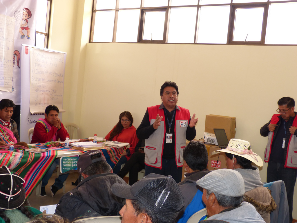 INE socializa el censo con autoridades originarias del Jatun Ayllu Yura en Potosí