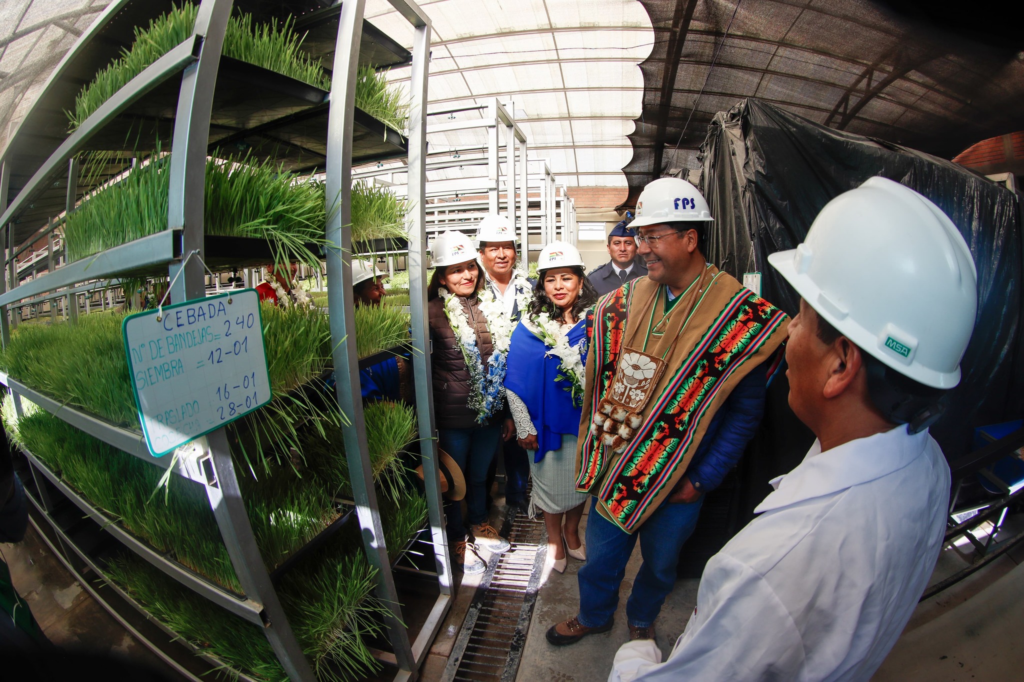 En región rural de Oruro entregan centro de producción de forraje para el ganado y sistema de agua potable