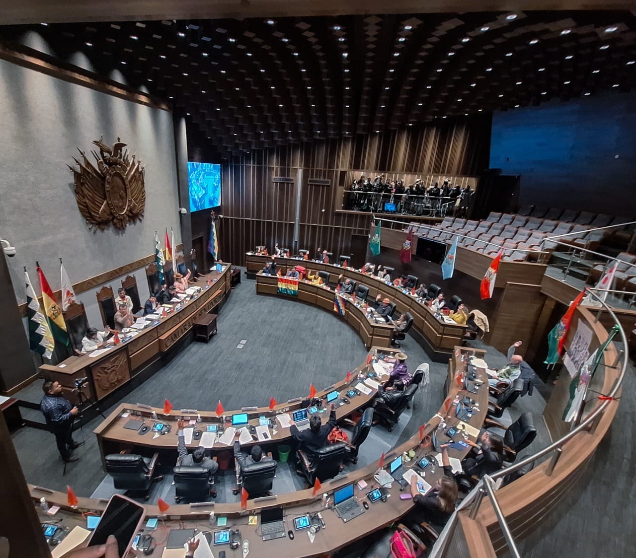 La 54 sesión ordinaria de la Cámara de Senadores. Foto: Senado.
