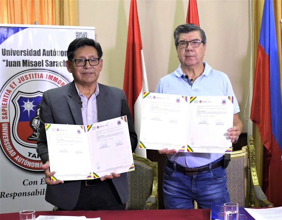 Educación y Universidad Juan Misael Saracho acuerdan capacitar a maestros y facilitar prácticas profesionales a universitarios 