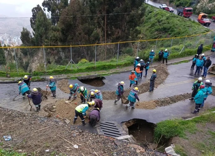 Advierten que “zonas inestables” del municipio paceño están en peligro por las intensas lluvias