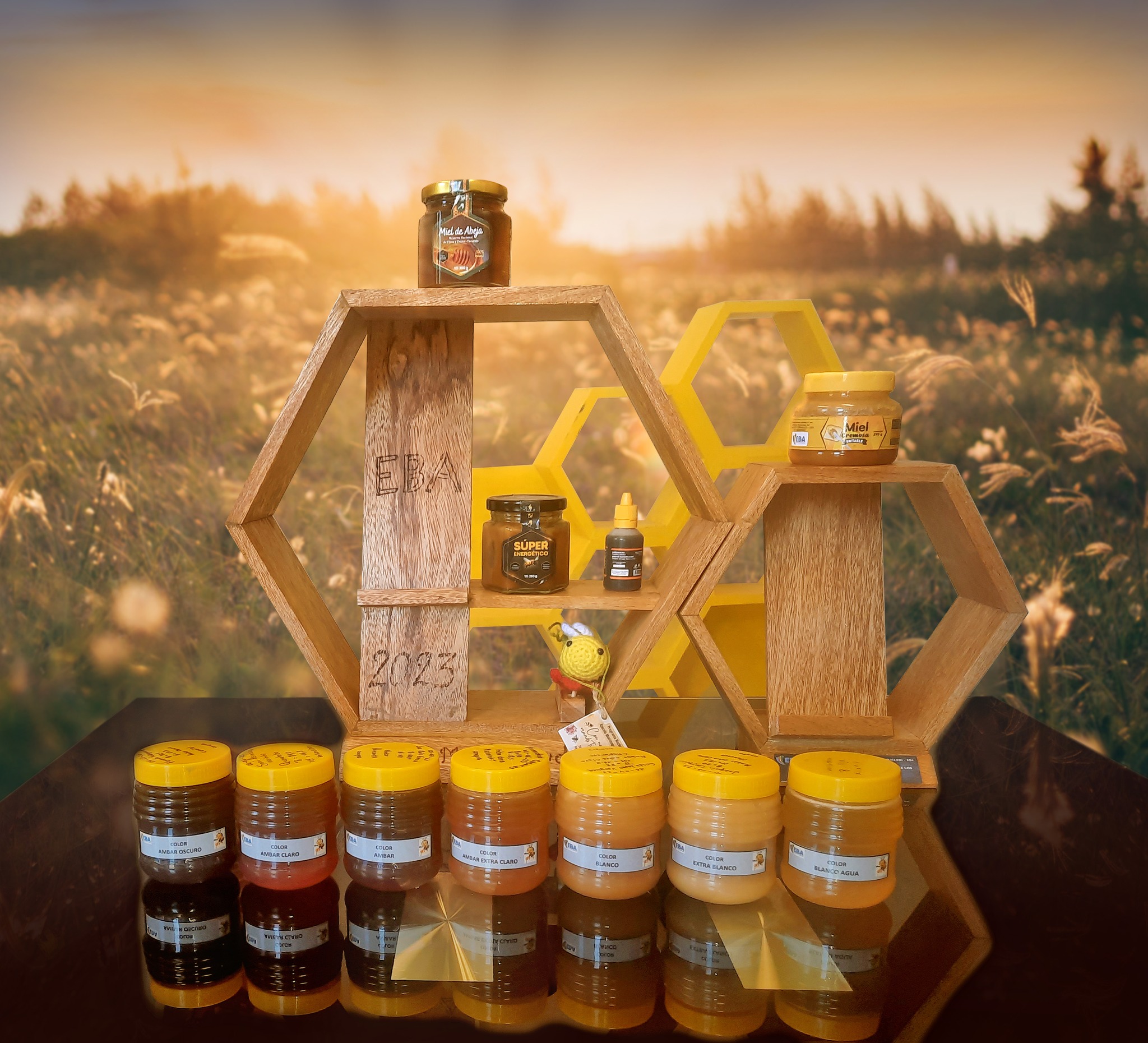 Variedades de miel, jalea real y propóleo estarán a la venta en el festival gastronómico en La Paz