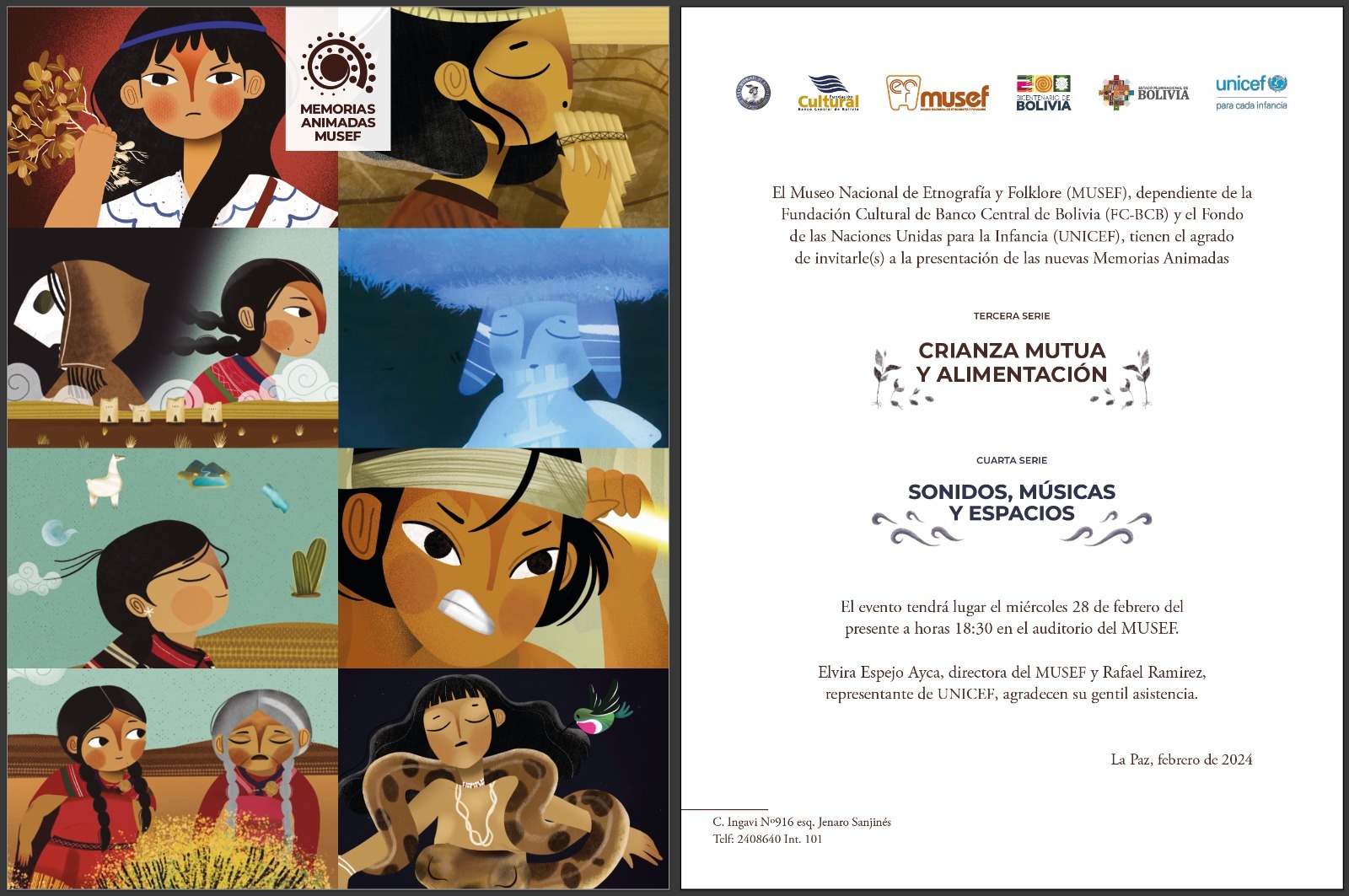 Musef presentará videos animados que recuperan conocimientos sobre cultivos y cultura de pueblos indígenas