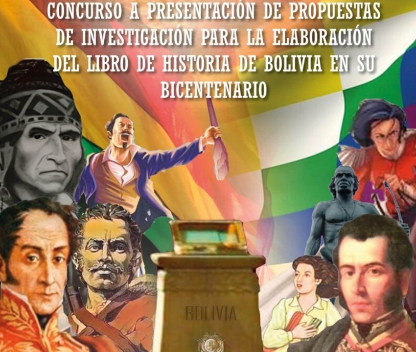 Plazo para presentar propuestas para el Libro de Historia de Bolivia en su Bicentenario vence el 27 de julio