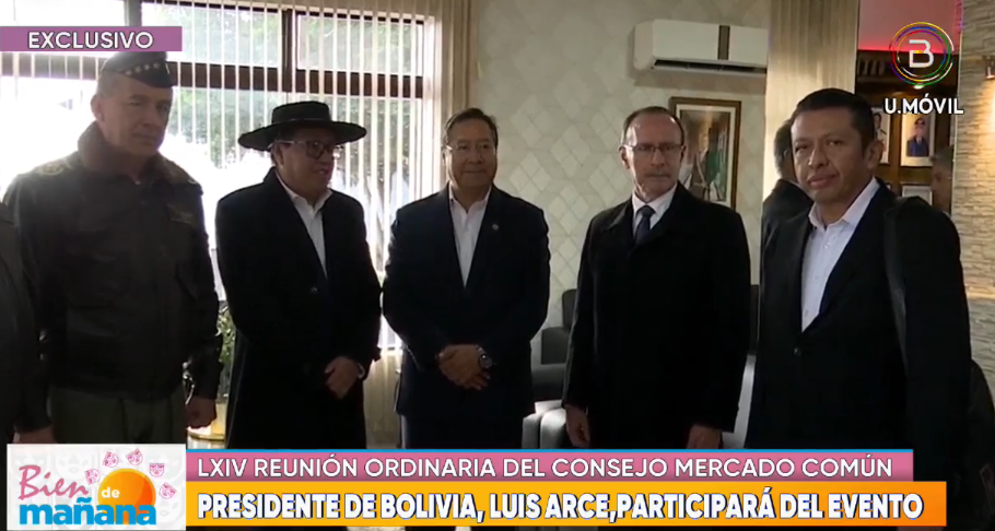 Arce llega a Paraguay para participar de la Cumbre del Mercosur