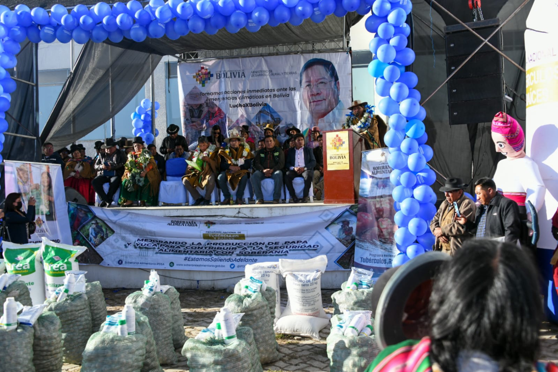 Invierten más de Bs 210 millones en mejorar la producción agropecuaria de 88.000 familias en La Paz