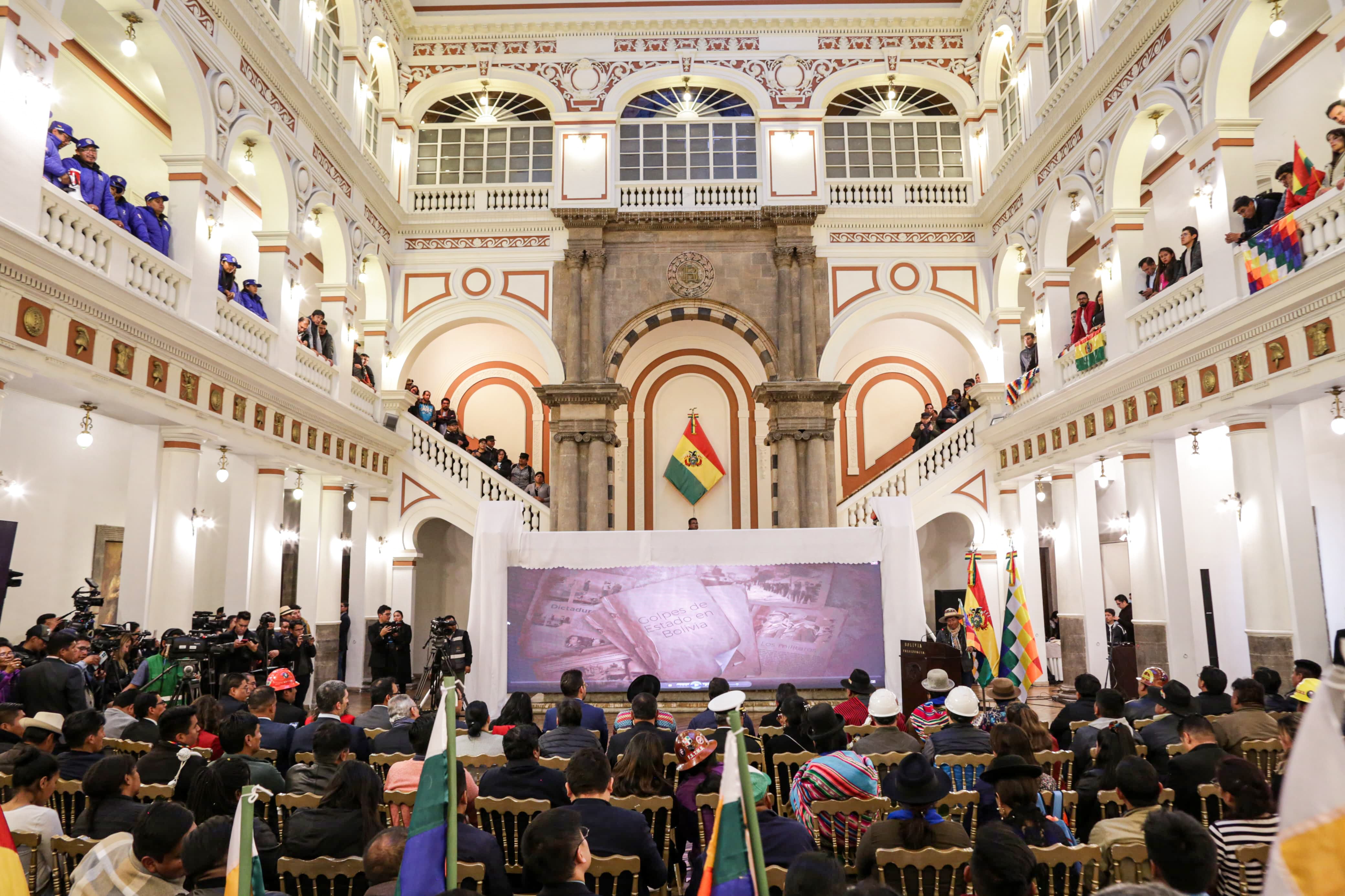 Choquehuanca exige castigo ejemplar contra actores del golpe y plantea segunda etapa del Proceso de Cambio