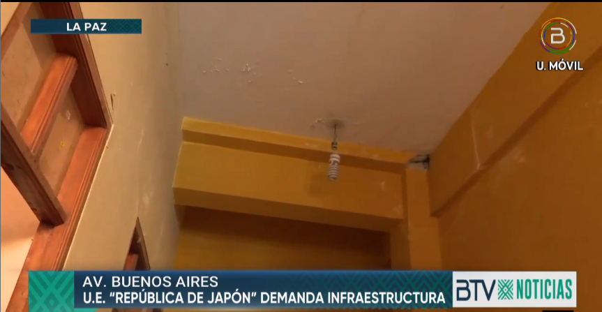 Estudiantes de escuela “República de Japón” de La Paz no retornaron a clases por malas condiciones de infraestructura 