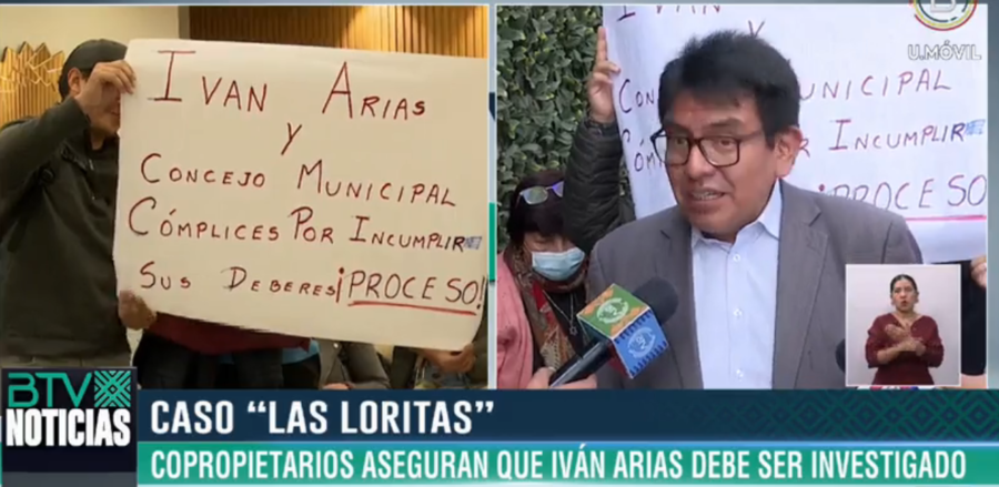 Copropietarios de Las Loritas protestan y denuncian incumplimiento de funciones de la Alcaldía de La Paz