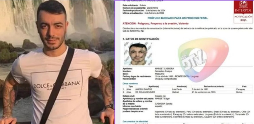 Activan sello rojo para que Marset sea buscado por Interpol en 196 países