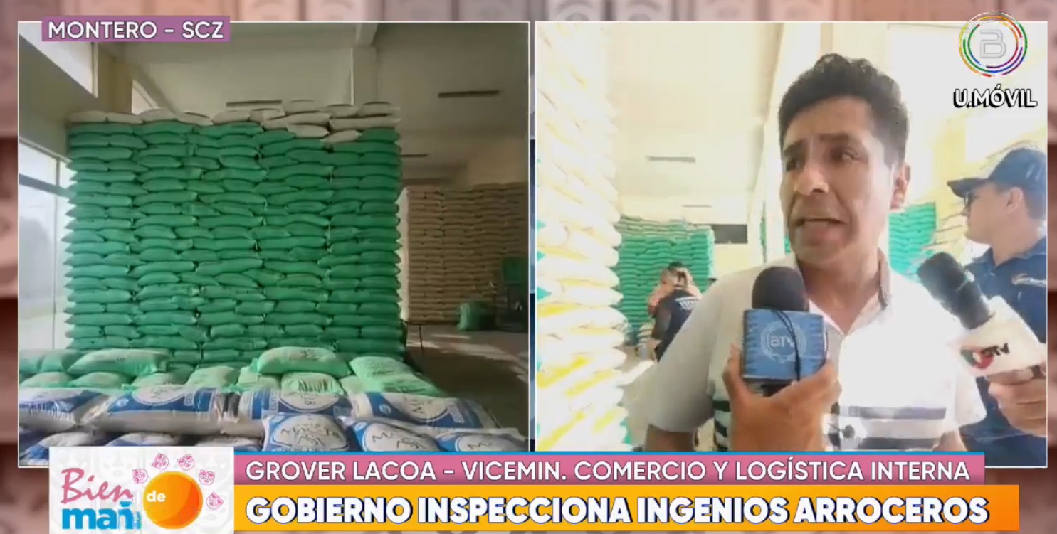 Gobierno inspecciona 12 ingenios arroceros en Santa Cruz