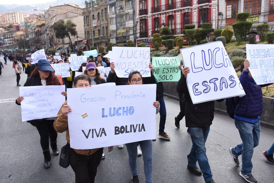 Masivas marchas en La Paz y Cochabamba respaldan al Gobierno de Arce y rechazan anuncios de bloqueos 