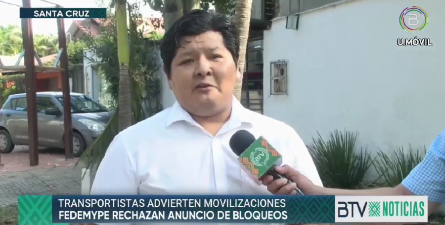 Fedemype Santa Cruz rechaza anuncios de bloqueos del Transporte Pesado