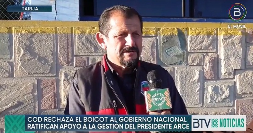 COD de Tarija rechaza anuncio de bloqueos y denuncia “intensiones de sabotear al Gobierno”