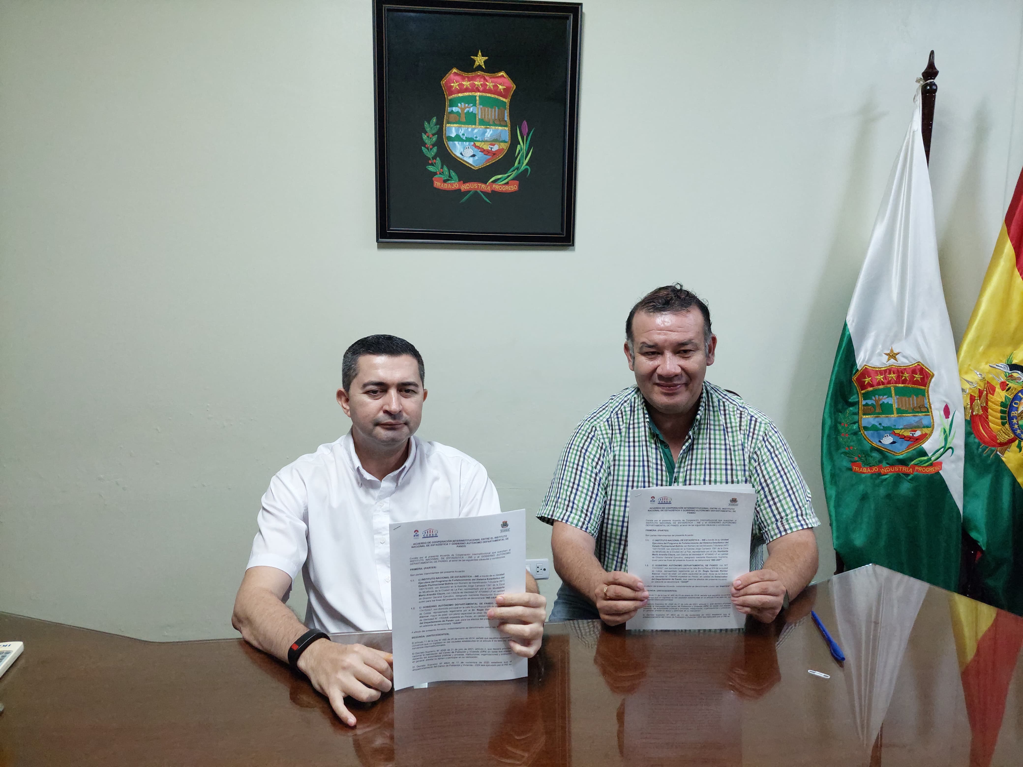 INE coordina operativo del Censo 2024 con alcaldía de Cobija y Gobernación de Pando