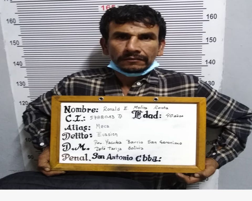 En Cochabamba activan “Plan Z” para capturar a un reo que fugó de la cárcel de San Antonio