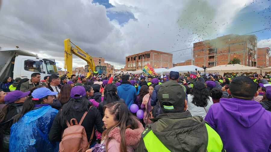 En El Alto empieza construcción de una Felcv-Integral para proteger a las mujeres, se invertirá más de Bs 20 millones